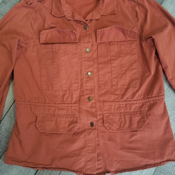 Rusty Orange Utility Jacket - Picture 4 of 11